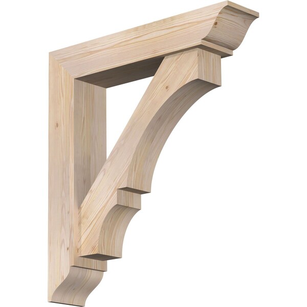 Ekena Millwork Balboa Traditional Smooth Bracket w/ Offset Brace, Douglas Fir, 7 1/2"W x 36"D x 40"H BKT0806X36X40BOA01SDF - main